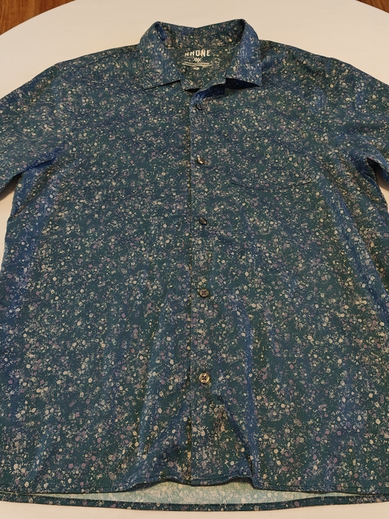 RHONE Other - RHONE Teal Floral Button-Down Shirt - M